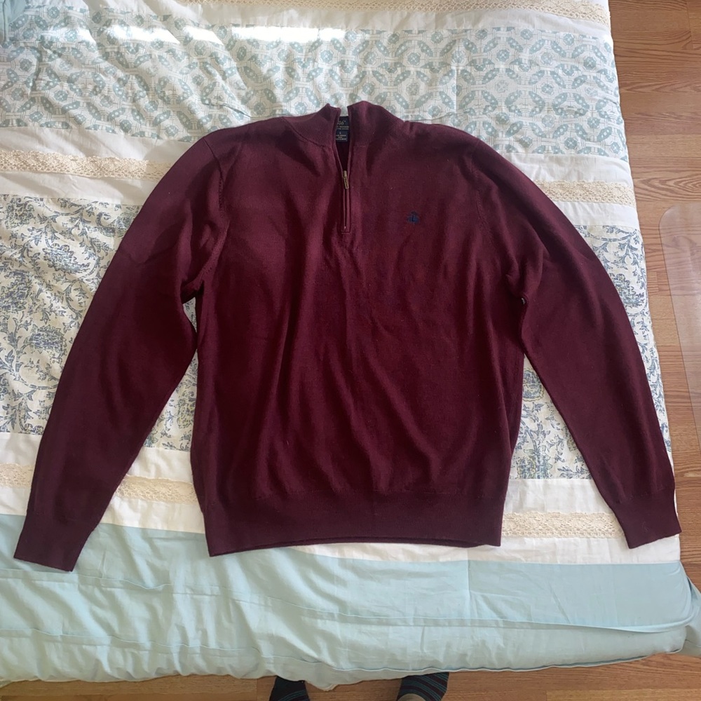 Brooks Brothers Wool 1/4 Zip Sweater